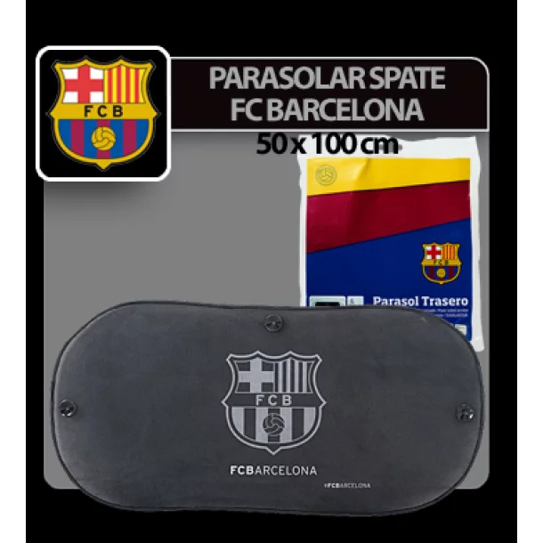 Parasolar spate cu ventuze FC Barcelona - 50x100cm