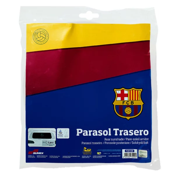 Parasolar spate cu ventuze FC Barcelona - 50x100cm