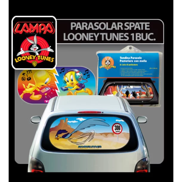 Looney Tunes mesh rear sunshade with suction cups 1pcs - Road Ru