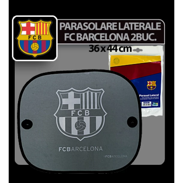 Parasolare laterale cu ventuze FC Barcelona 2buc. - 36x44cm