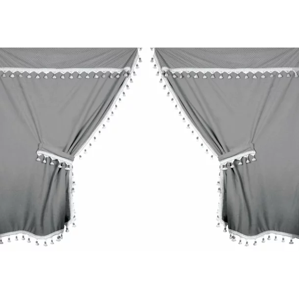 Premiere microfibre truck curtain set - Grey