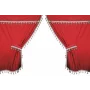 Premiere microfibre truck curtain set - Red