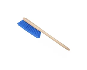 Car body wash brush with imitation wood handle, 46cm - Blue