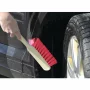 Car body wash brush with imitation wood handle, 46cm - Red