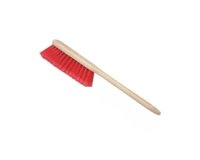 Car body wash brush with imitation wood handle, 46cm - Red