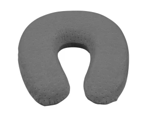 Neck memory pillow for child travel 29x28cm - Grey