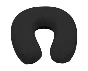Neck memory pillow for child travel 29x28cm - Black