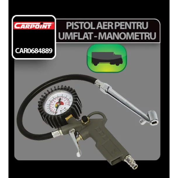 Tyre inflator gun with gauge Carpoint