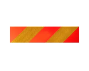 Kamar Reflective plates heavy-long vehicles (stripes) 2pcs - Yellow/Orange