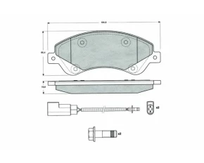 Placute frana fata Ford Tranzit  2.2 TDCI (06-12)