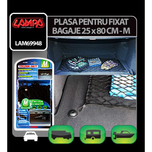 Plasa pentru fixat bagaje 25x80cm - M - Lampa