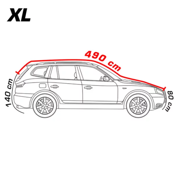 Prelata auto antigrindina cu captuseala bumbac - XL - SUV/Off-Road