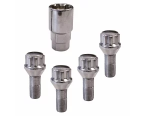 Anti-theft wheel bolts kit 4pcs conical M12x1,25mm - Type A