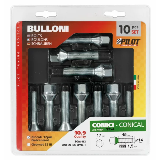 Conical bolts 10 pcs - TC4