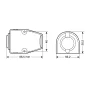 Ext-3, surface mount waterproof socket, 12/24V