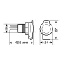 Priza auto incorporabila DIN - 12/24V 16A - Lampa - Resigilat