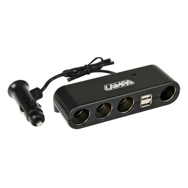 Multi-Socket 4+2, quadruple socket 12/24V + USB