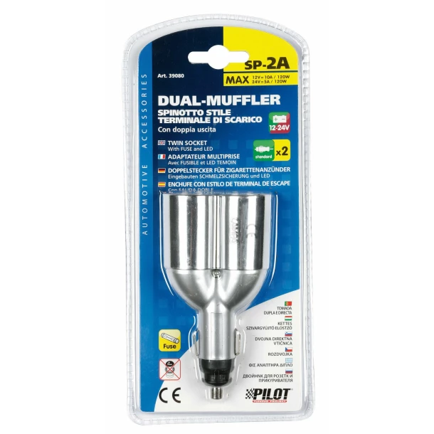 Pilot dupla szivargyújtó 12V - Újra csomagolt termék