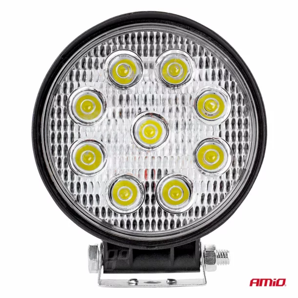 Proiector cu LED din metal rotund 27W, 9/36V, Amio