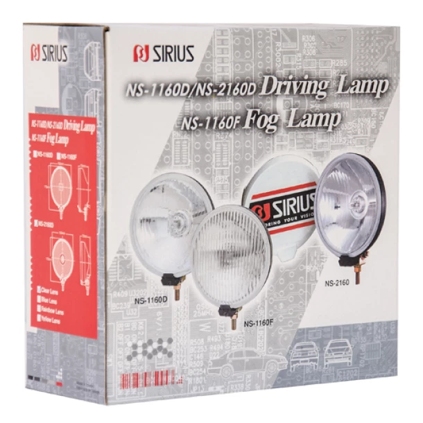 Proiector inox Sirius rotund Car Plus 1buc - Alb - Ø160mm