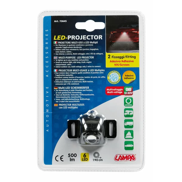 Tolató LED projektor multifunkciós - 12/30V