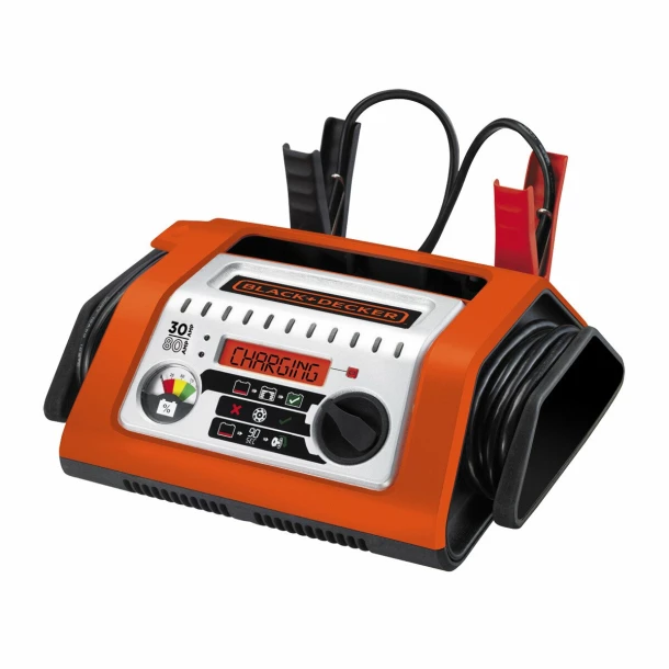 Redresor incarcare acumulator digital Black&amp;Decker 30A - 12V