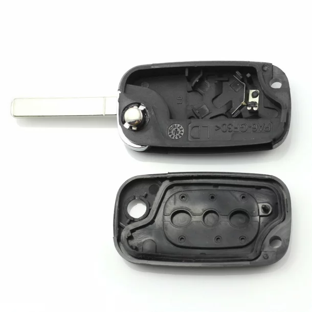 Renault - Carcasa tip cheie briceag cu 3 butoane