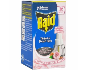Raid mosquito repellent liquid spare bottle, Rose and Sandalwood, 30 nights, 21ml