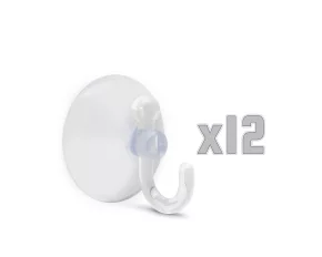 Suction hooks - 12 pcs / blister