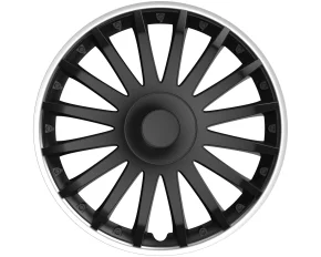 Wheel covers set Cridem Crystal SO 4pcs - Black/Silver - 15&#039;&#039;