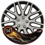 Wheel covers set Cridem Dakar NC 4pcs - Silver/Black - 14&#039;&#039;