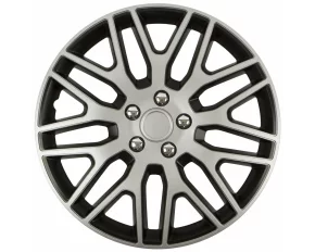 Wheel covers set Cridem Dakar NC 4pcs - Silver/Black - 14&#039;&#039;