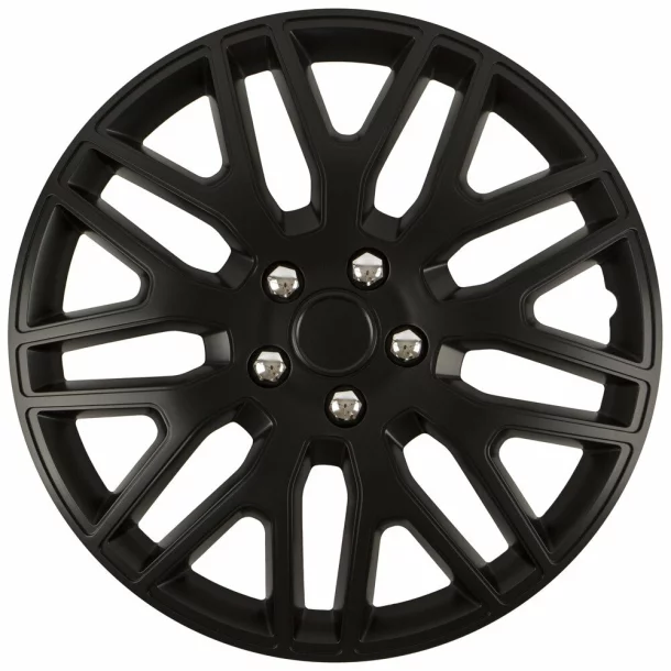 Wheel covers set Cridem Dakar NC 4pcs - Black/Chrome - 15&#039;&#039;