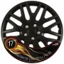 Set capace roti auto Cridem Dakar NC 4buc - Negru/Crom - 17&quot;