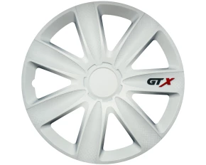 Wheel covers set Cricem GTX Carbon 4pcs - White - 14''