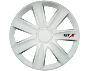 Wheel covers set Cricem GTX Carbon 4pcs - White - 15&#039;&#039;