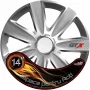 Wheel covers set Cridem GTX Carbon 4pcs - Silver - 14&#039;&#039;