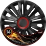 Wheel covers set Cridem Royal RR 4pcs - Black/Red - 14''