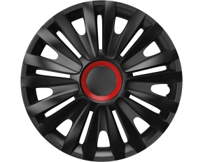 Wheel covers set Cridem Royal RR 4pcs - Black/Red - 14''