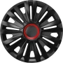 Wheel covers set Cridem Royal RR 4pcs - Black/Red - 14''