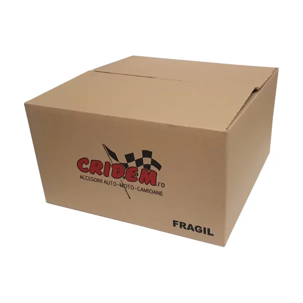 Set capace roti auto Cridem Stratos RC 4buc - Negru/Crom - 15&#039;&#039;