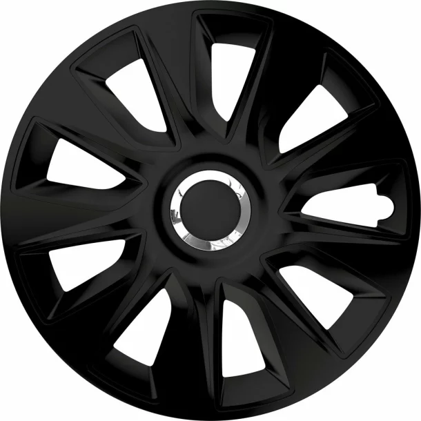 Wheel covers set Cridem Stratos RC 4pcs - Black/Chrome - 16&#039;&#039;