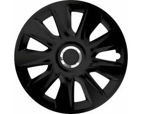 Wheel covers set Cridem Stratos RC 4pcs - Black/Chrome - 17'' - Resealed