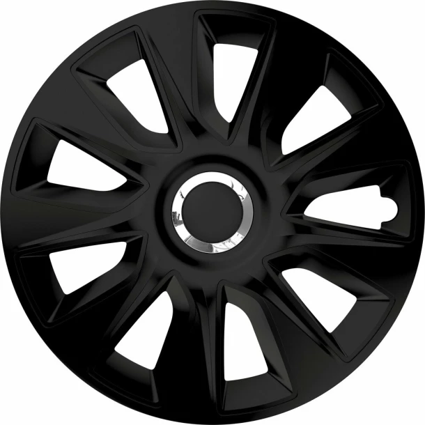 Wheel covers set Cridem Stratos RC 4pcs - Black/Chrome - 17'' - Resealed