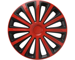 Wheel covers set Cridem Trend 4pcs - Red/Black - 15&#039;&#039;