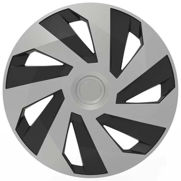 Wheel covers set Cridem Vector 4pcs - Silver/Black - 16&#039;&#039;