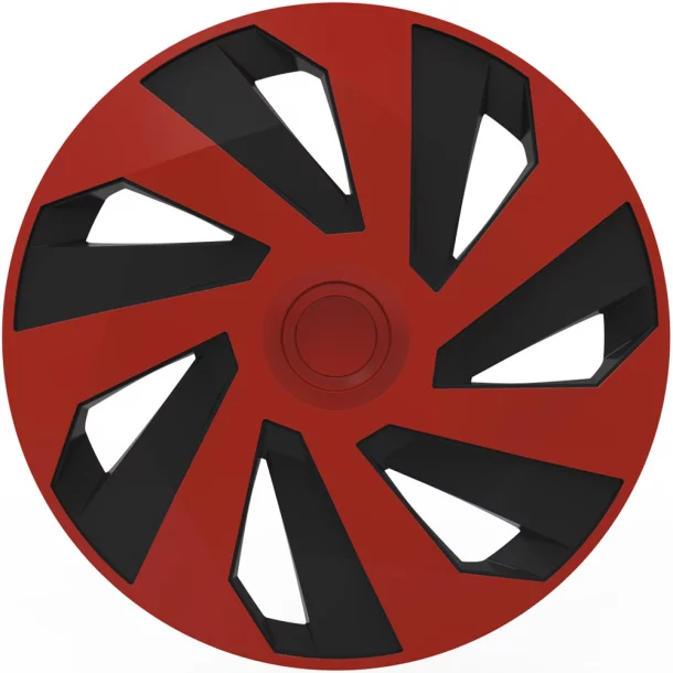 Wheel covers set Cridem Vector 4pcs - Red/Black - 14&#039;&#039;