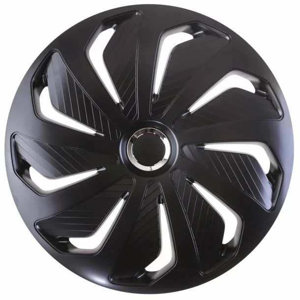 Wheel covers set Cridem Wind RC 4pcs - Black/Chrome - 14&#039;&#039;