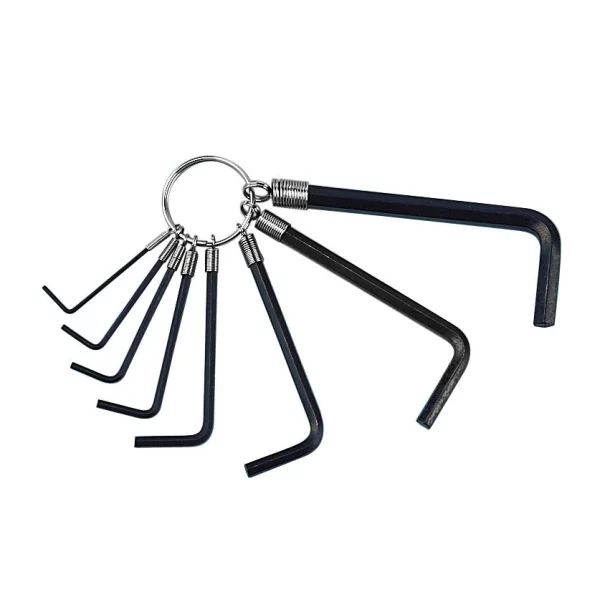 8 pcs hex key set on a ring