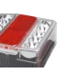Set lampi stop LED cu magnet si cablu 7,5m 12V cu catadioptri triunghiulari, 2buc Amio - Resigilat